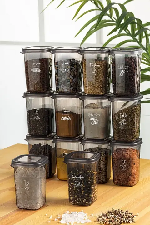 14-Piece Luna Spice Jar Set