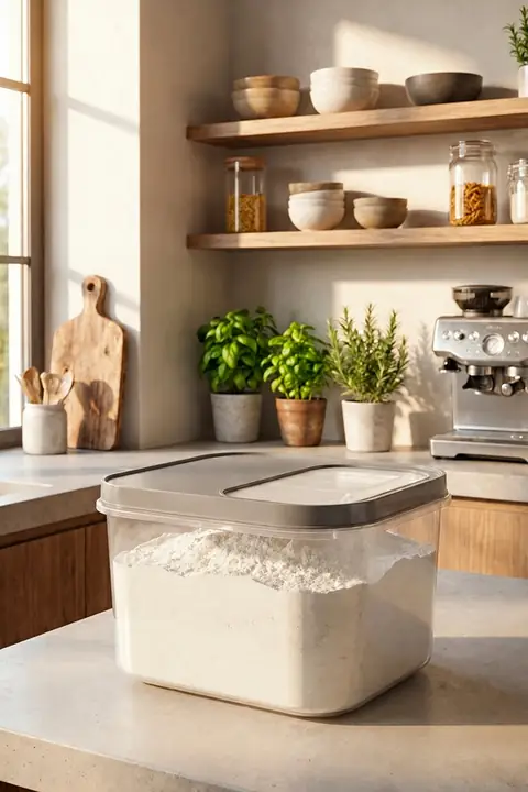 Sliding-Lid Flour & Grain Storage Container, 15 L
