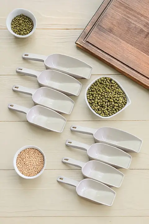 8-Piece Plastic Pantry Scoop Set