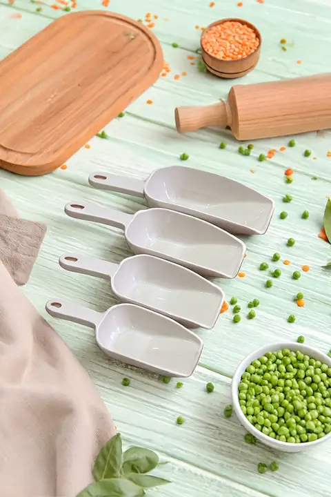 4-Piece Plastic Pantry Scoop Set