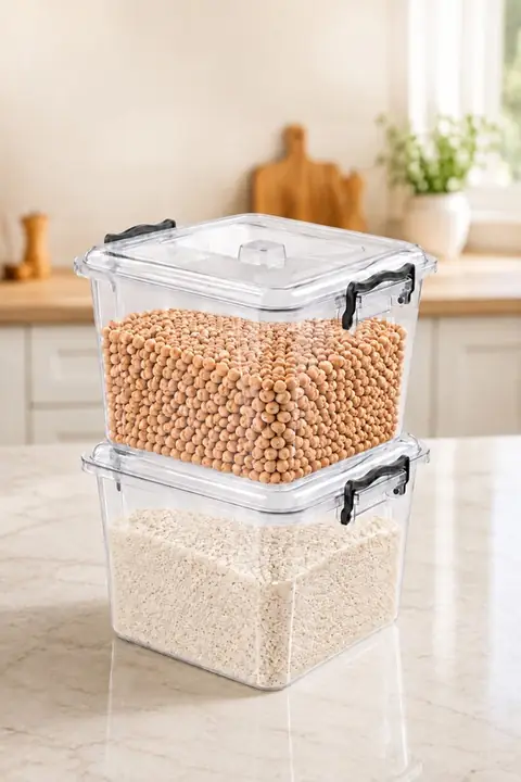 2-Piece Lidded Pantry Storage Box Set, 8.5 L