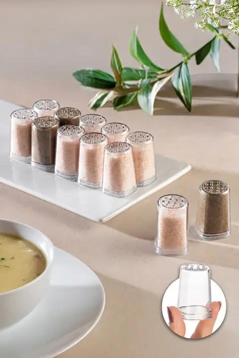 12-Piece Mini Salt & Pepper Shaker Set