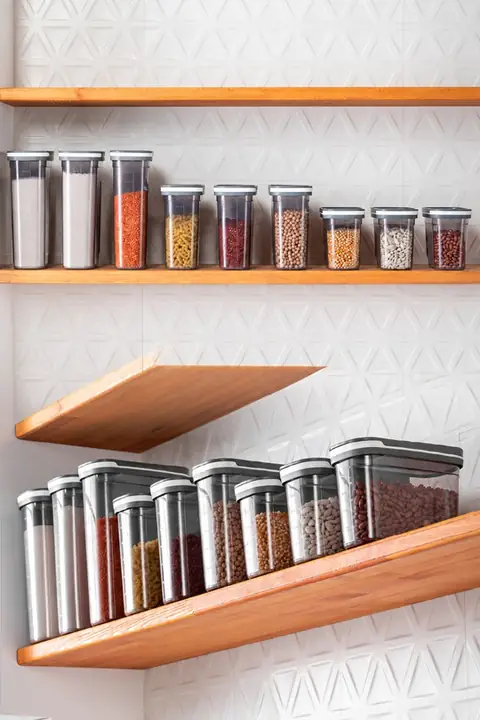 9-Piece Sliding-Lid Pantry Container Set, 3×(2.7/1.8/1.25 L)
