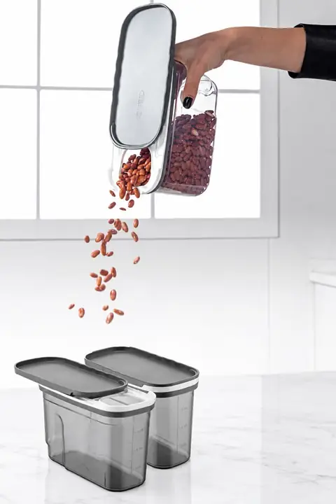 2-Piece Sliding-Lid Pantry Container Set, 1.25 L