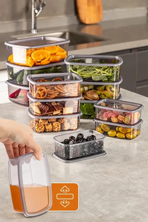 12-Piece Airtight Storage Container Set, 3×(250/500/750/1200 ml)