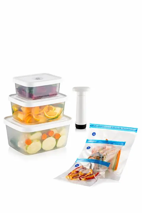 7-Piece Vacuum Food Storage & Vacuum Bag Set