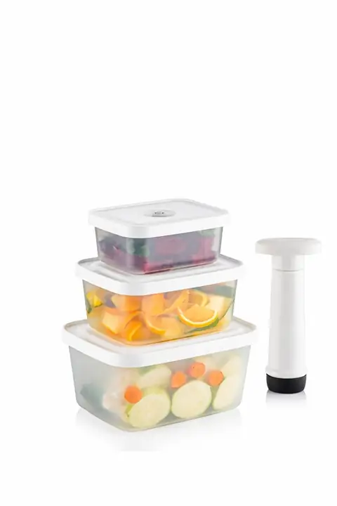 4-Piece Vacuum Food Storage Set with Pump