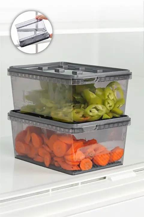 2-Piece Leak-Proof Storage Container Set, 1.5 L