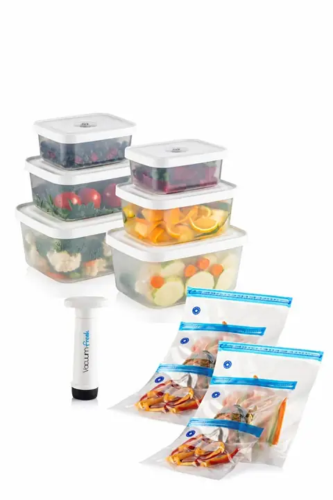 13-Piece Vacuum Food Storage & Vacuum Bag Set