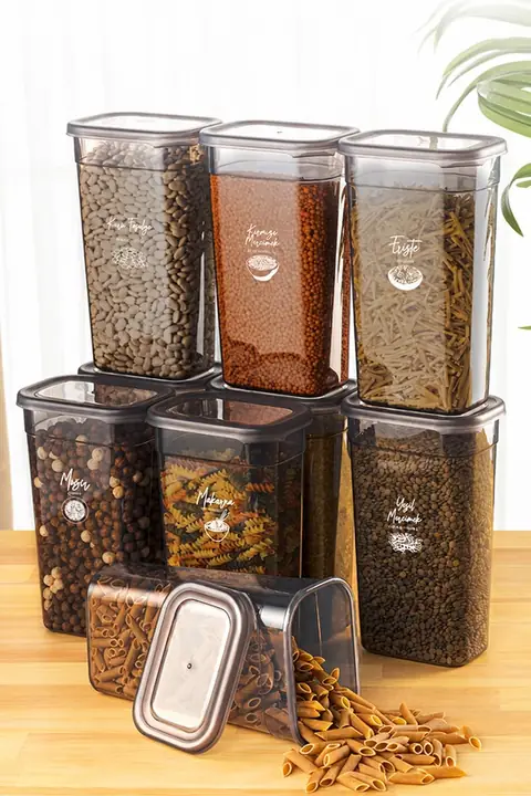 9-Piece Rectangular Storage Container Set, 1.9 L