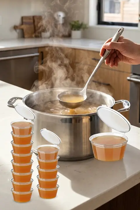 50-Pack Freezer-Safe Portion Cups, 30 ml