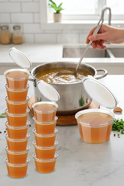 100-Pack Freezer-Safe Portion Cups, 120 ml