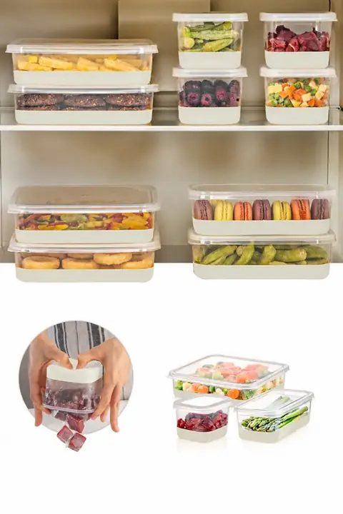 10-Piece Flexible-Bottom Freezer Container Set