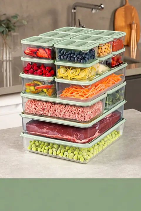 18-Piece Fridge & Freezer Organizer Set