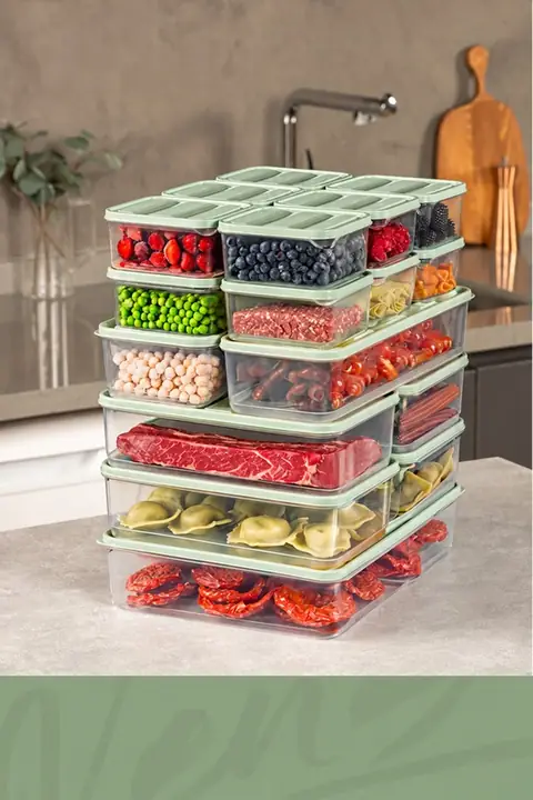 19-Piece Fridge & Freezer Organizer Set