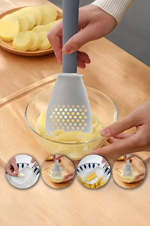 Multi-Function Potato & Garlic Masher Spoon