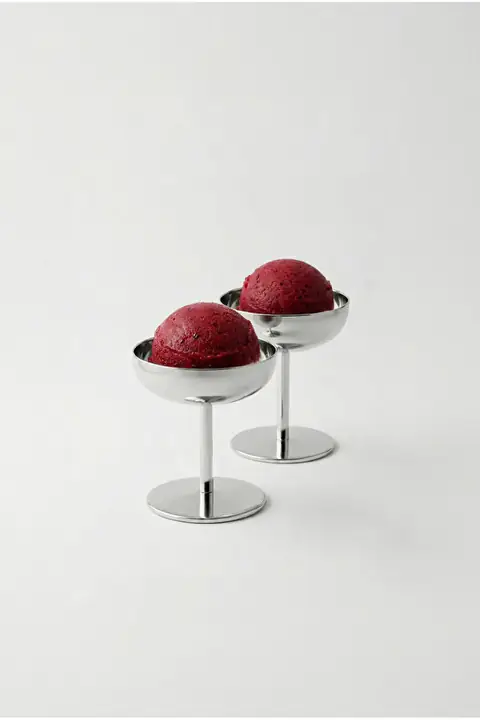 2-Piece Metal Ice Cream & Dessert Bowl Set, Medium