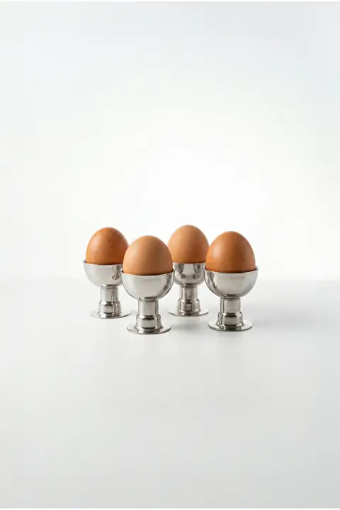 4-Piece Metal Egg Cup Set