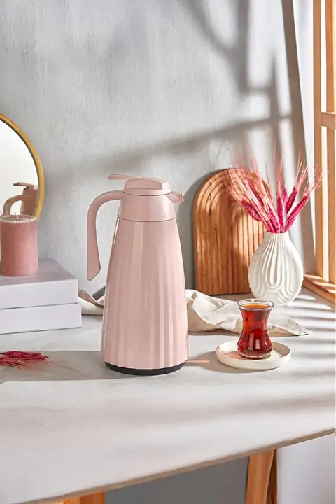 Double-Wall Glass Vacuum Flask, 1.5 L