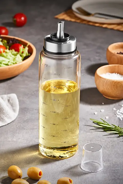 Borosilicate Glass Oil & Vinegar Bottle, 500 ml