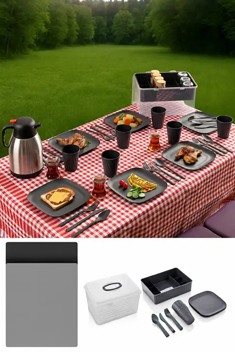 33-Piece Picnic Set for 6