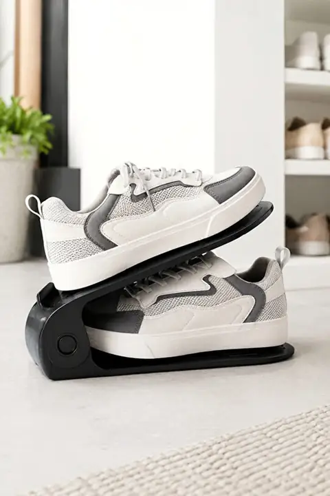 10-Pack Adjustable Shoe Slot Organizer