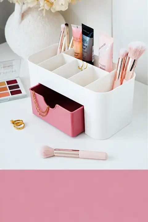 Makeup & Jewelry Organizer with Drawers, 7 Compartments