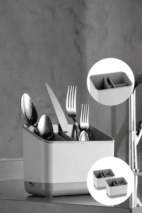 2-Pack Countertop Utensil Organizer, 5 Compartments