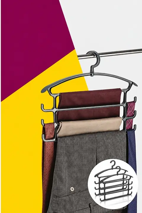 4-Pack 4-Tier Trouser Hanger