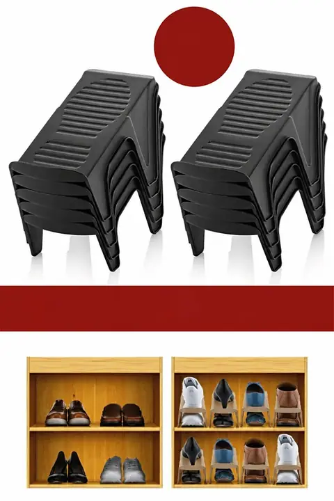 20-Pack Single Shoe Slot Organizer