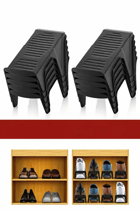 30-Pack Single Shoe Slot Organizer