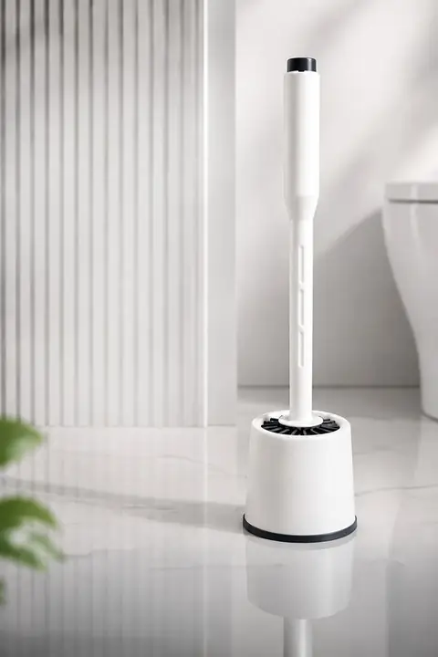 Silicone Toilet Brush with Detergent Reservoir