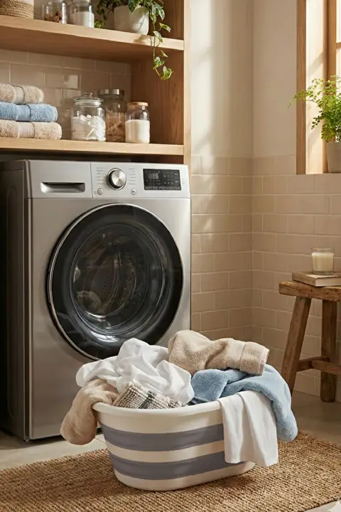 Collapsible Laundry Basket, 25 L