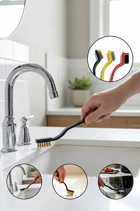 3-Pack Multi-Purpose Grout & Surface Cleaning Brush