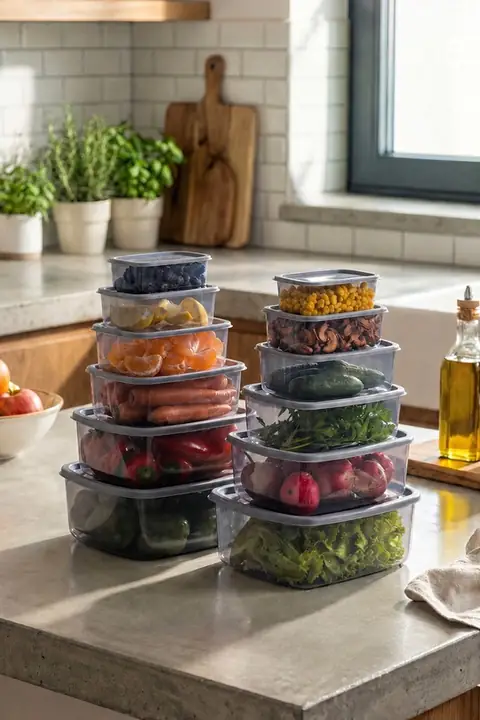 12-Piece Airtight Storage Container Set, 3/2/1.2/0.75/0.5/0.25 L