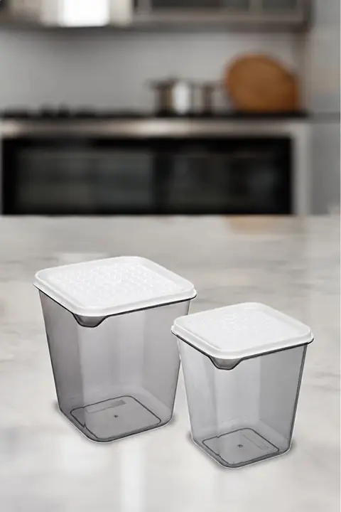 2-Piece Lidded Storage Container Set