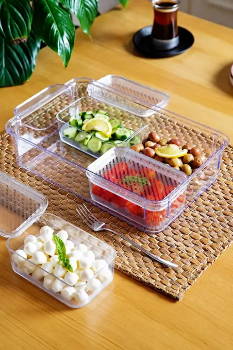 5-Compartment Multi-Purpose Lidded Storage Container
