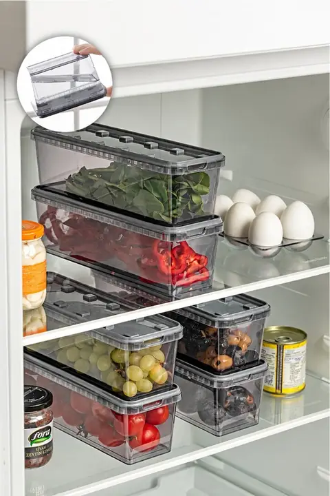 6-Piece Block Leak-Proof Storage Container Set, 1.4 L