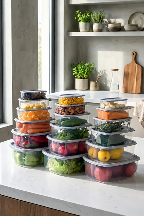 18-Piece Airtight Storage Container Set, 3/2/1.2/0.75/0.5/0.25 L