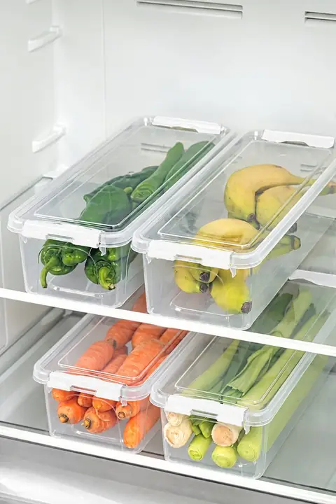 4-Piece Tall Locking-Lid Container Set, 4×3.5 L, Plain