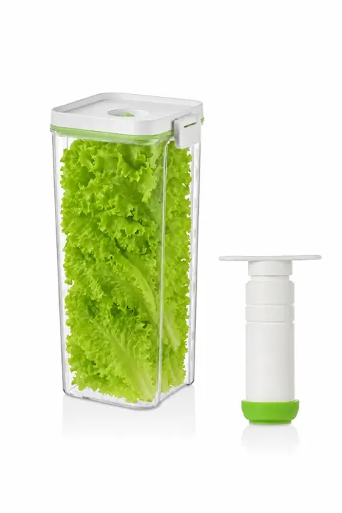 4-Piece Vacuum Storage Set: 3×2 L Containers + Manual Pump