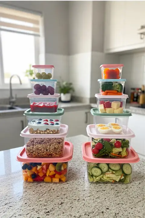 12-Piece Square Lidded Storage Container Set