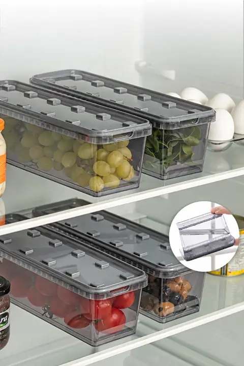 4-Piece Block Leak-Proof Storage Container Set, 1.4 L
