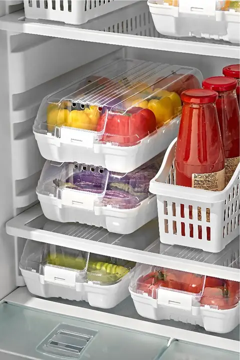 4-Piece Locking-Lid Vented Produce Saver Set