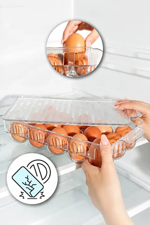 15-Egg Shatter-Resistant Egg Storage Box