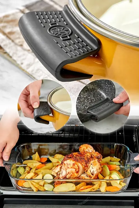 4-Pack Heat-Resistant Pot Handle Covers