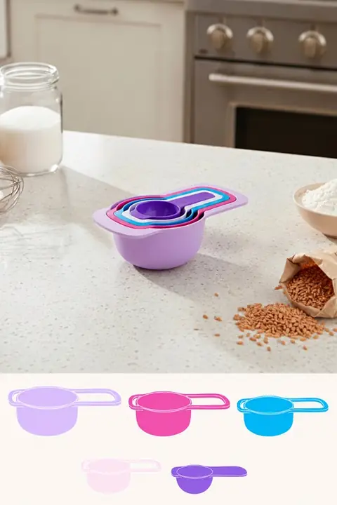 5-Piece Measuring Cup Set, Pastel, 15–250 ml