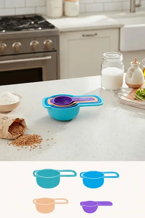 4-Piece Measuring Cup Set, 15/60/85/150 ml