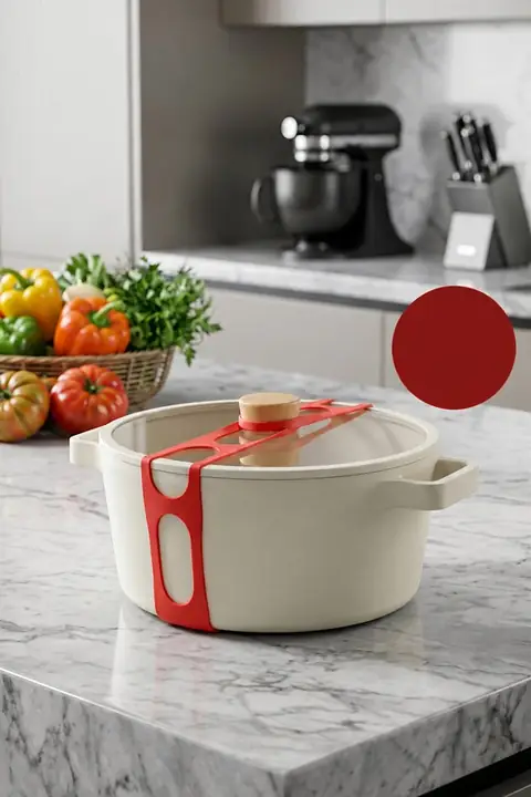 4-Pack Long Silicone Pot Lid Straps
