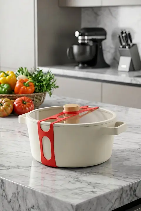 Long Silicone Pot Lid Strap